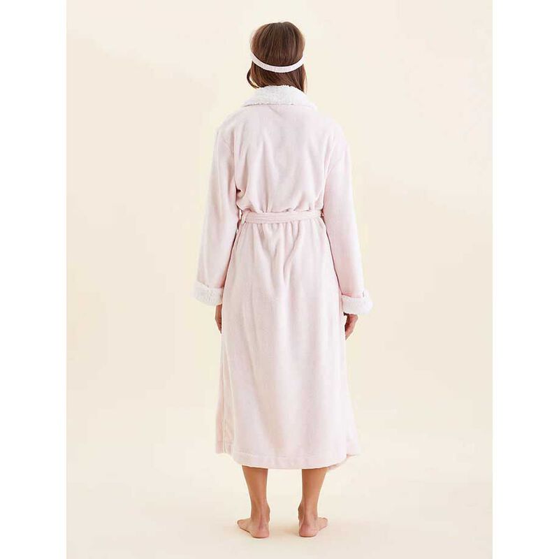 Papinelle Plush Sherpa Robe & Sleep Mask image number 1